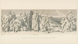 火星はイギリスに出現し、災害の前兆であり、マルムズベリーの修道士によって使徒化されています 作： ダニエル・マクリース